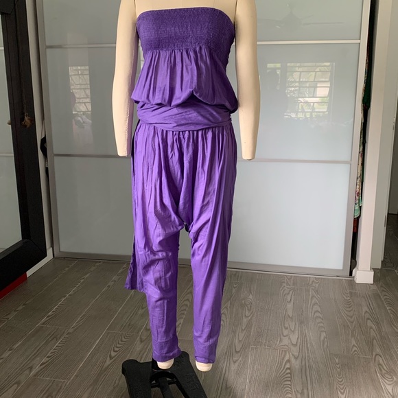 mango purple jumpsuit